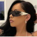 Fashion Women's One-piece Sunglasses