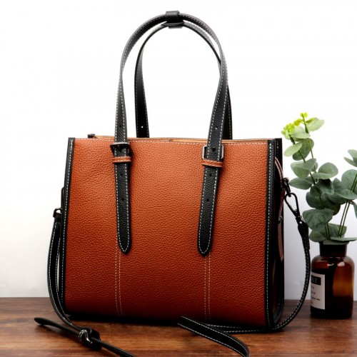 Fashionable Leather Satchel Bag