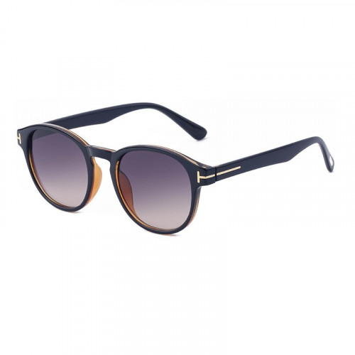 T-shaped Round Frame Sunglasses