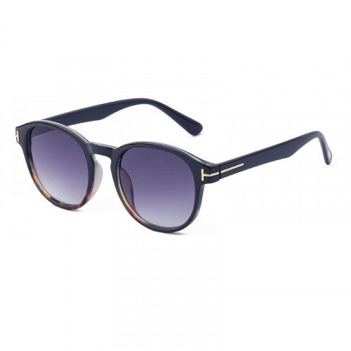 T-shaped Round Frame Sunglasses