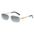 Golden frame gradient brown blue