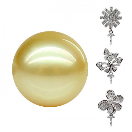 Customized Golden South Sea Pearl Pendants