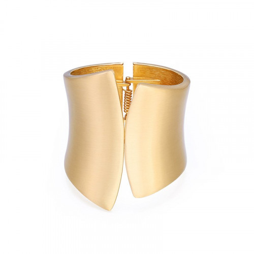 Fashion Exaggerated Asymmetrical Wide Alloy Open Bracelet