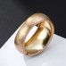 Wide Side Drum Shaped Frosted Gold Bracelet