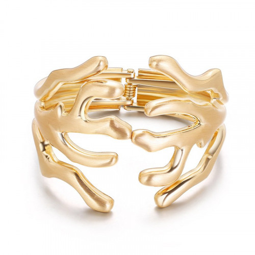 Shaped Branch Wide Edge Bracelet