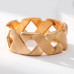 X-shaped Design Hollowed-out Fog Face Widened Bracelet