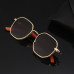 Women's Round Frame Wood Grain Sunglasses