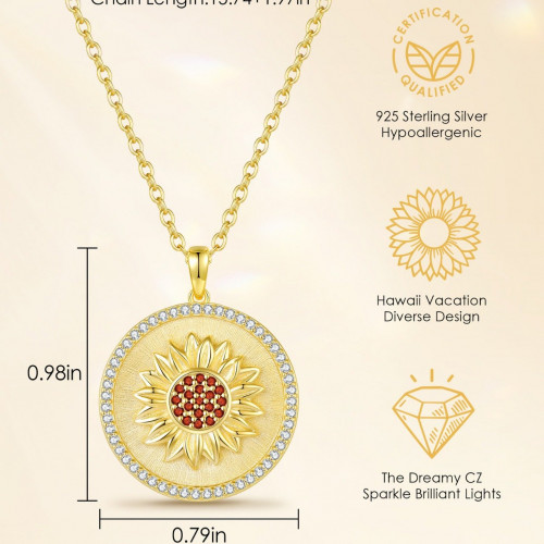 Elegance & Empowerment Radiant Pendant Necklace