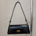 Elegant Women's Leather Baguette Bag