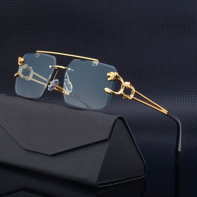 Women's Rimless And Trimmed Sunglasses