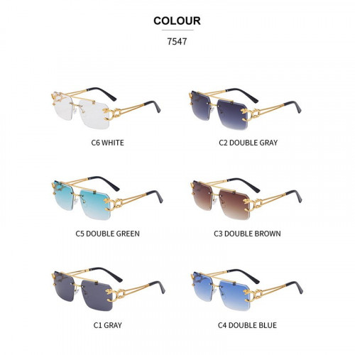 Women's Rimless And Trimmed Sunglasses