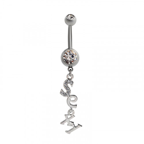 Letter Sexy Belly Ring Golden And Silver Color Available